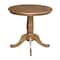 International Concepts Round 30 in Round Top Pedestal Table, 28.9 inH, Pecan, 30 in W, 30 in L, 28.9 in H, Wood, Pecan K59-30RT - alternate 5